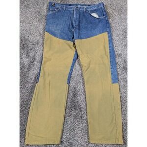Vintage Wrangler Jeans Men 38x30 Rugged Wear Canvas Work Brush Bird Hunting 90s